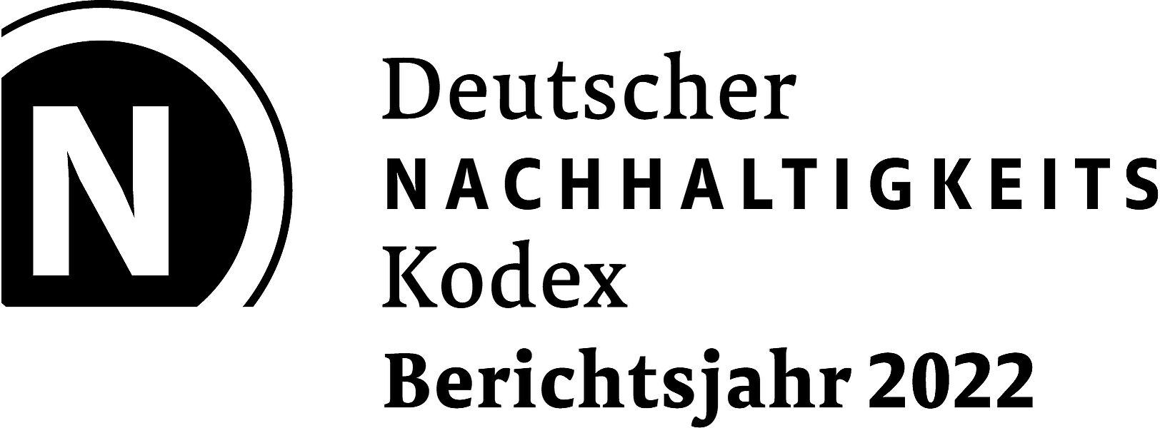 Auf dem Bild sieht man das Logo des deutschen Nachhaltigkeitskodex für das Berichtsjahr 2021.